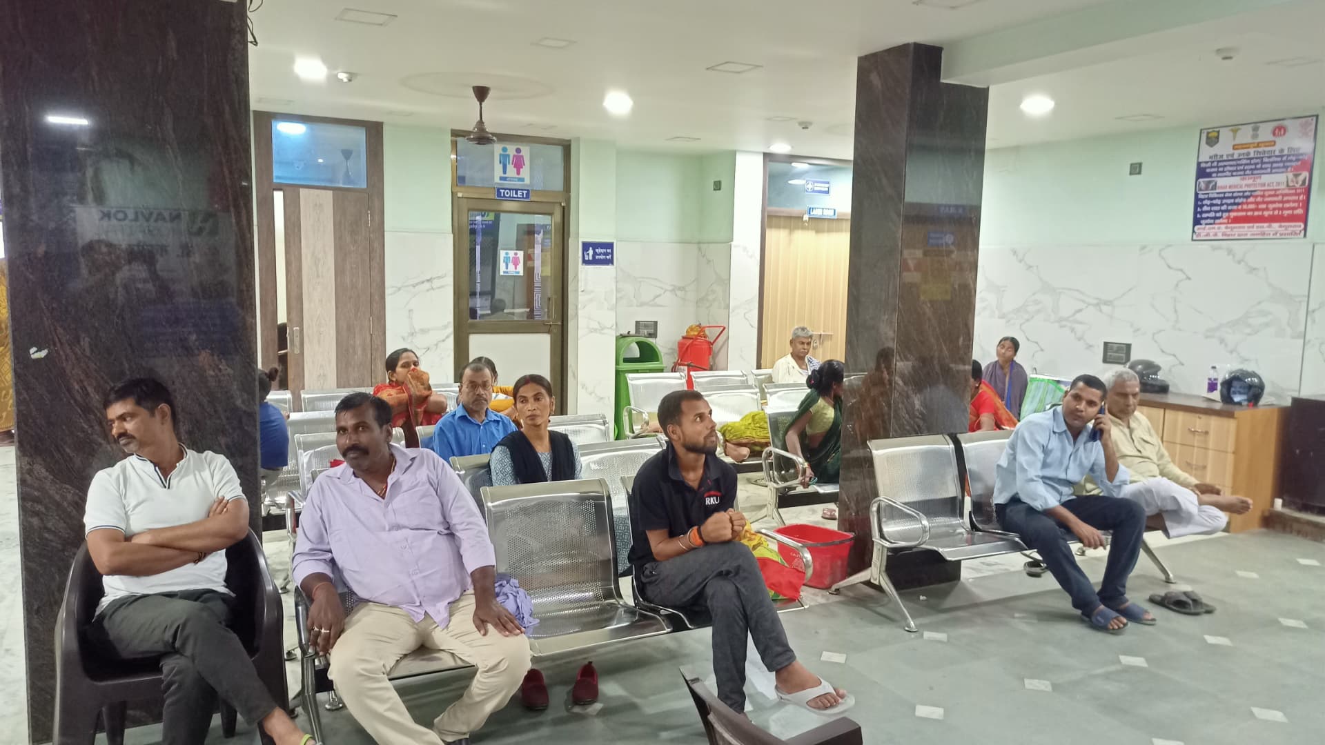 OPD waiting hall at Navlok Hospital