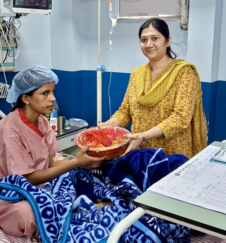 Patient care at Navlok Hospital