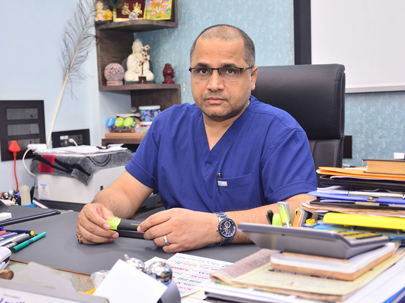 Dr Nawneet Kumar at Navlok Hospital, Begusarai